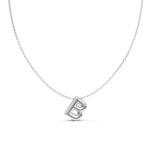 Puffy Bubble Initial ‘B’ Necklace