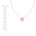 Puffy Bubble Initial ‘A’ Necklace