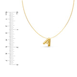 Puffy Bubble Initial ‘A’ Necklace