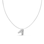 Puffy Bubble Initial ‘A’ Necklace
