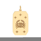 Cancer Engraved Pendant