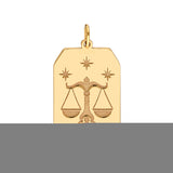 Libra Engraved Pendant