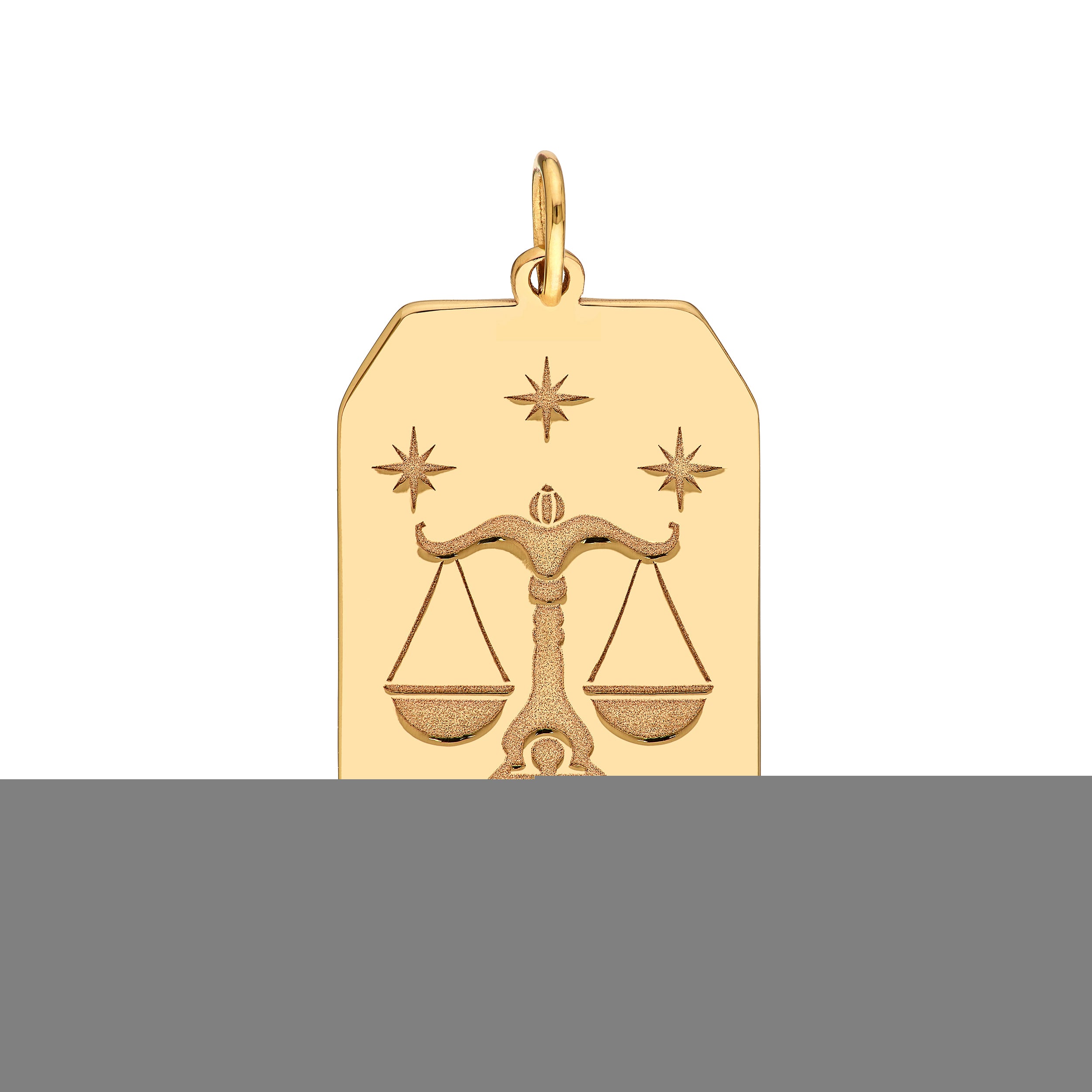Libra Engraved Pendant