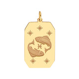 Pisces Engraved Pendant