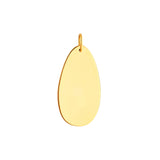 Large Teardrop Engravable Pendant
