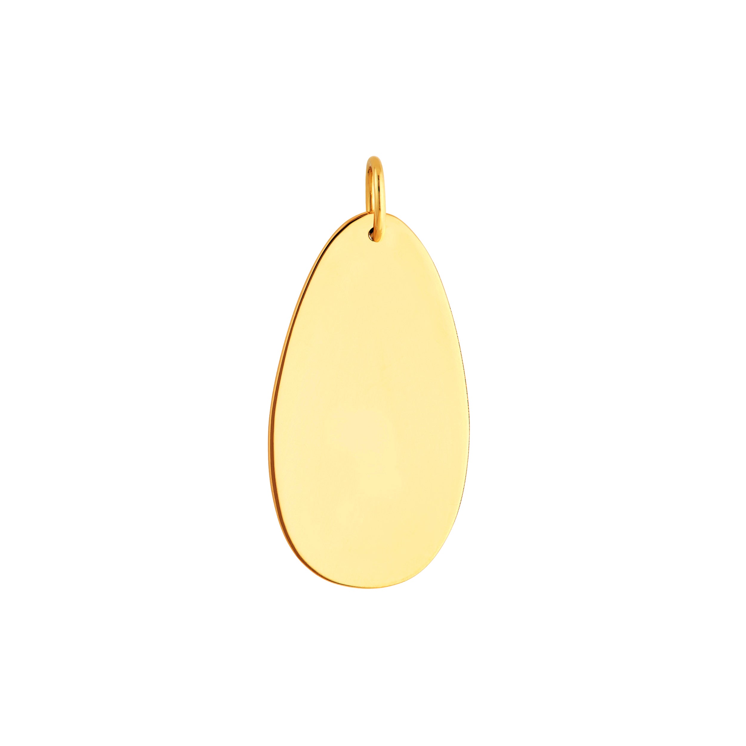 Large Teardrop Engravable Pendant