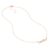 5mm Bubble Font Nameplate Necklace