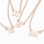 7mm Bubble Font Nameplate Necklace