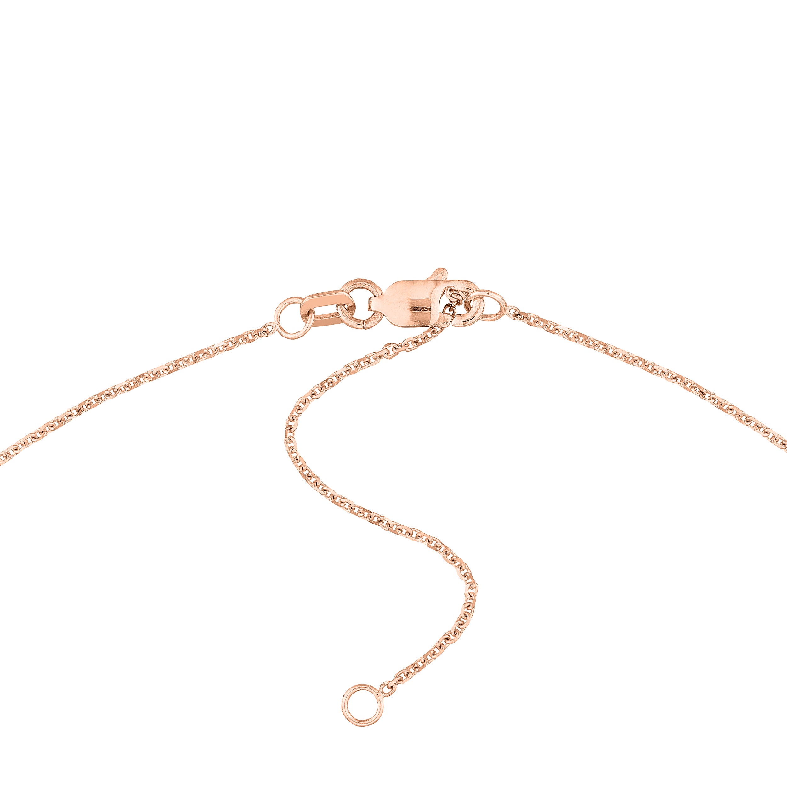 Initial & Diamond Bezel Station Necklace