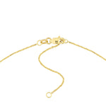 Initial & Diamond Bezel Station Necklace