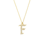 Diamond Gothic F Necklace
