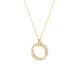 Diamond Gothic O Necklace