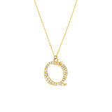 Diamond Gothic Q Necklace