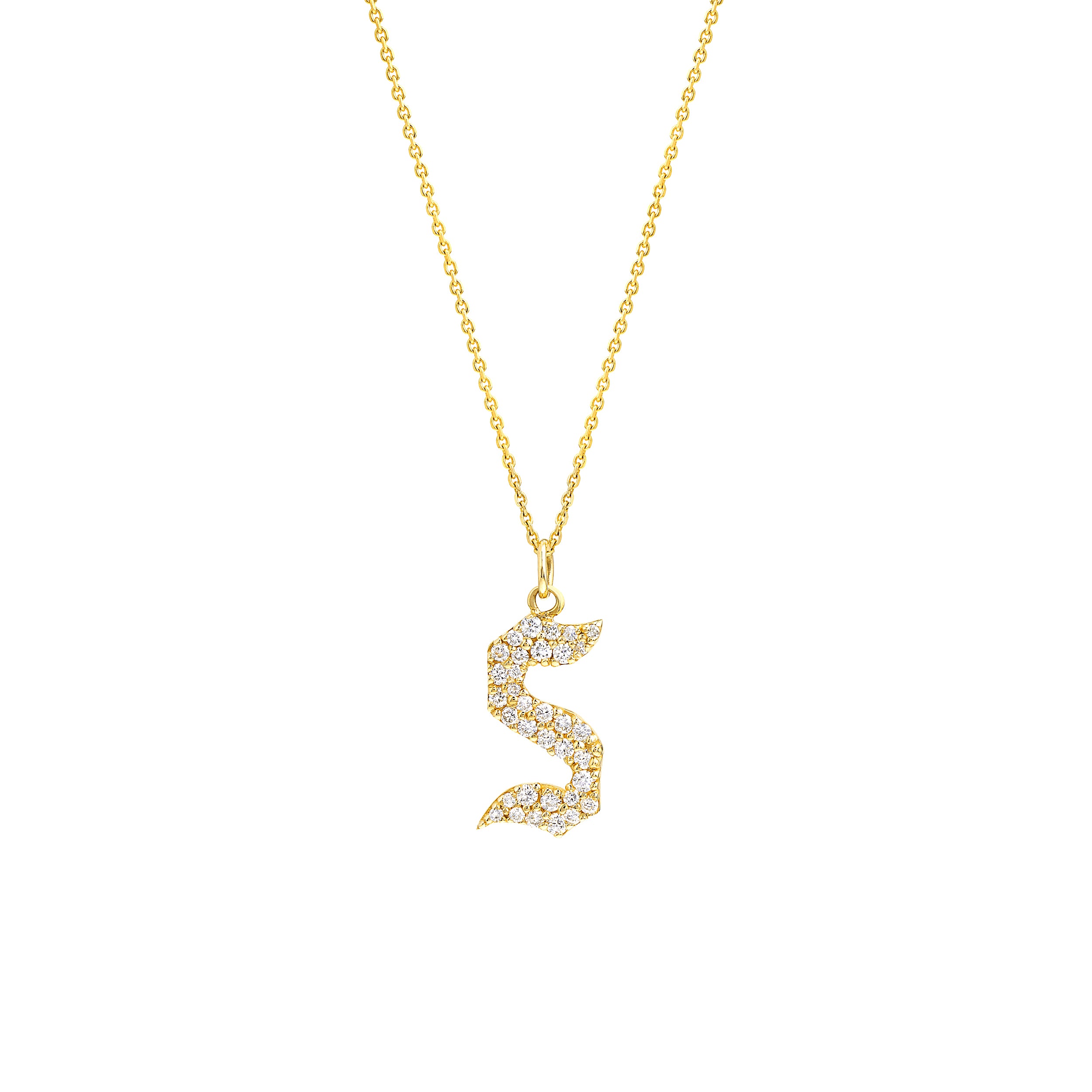 Diamond Gothic S Necklace