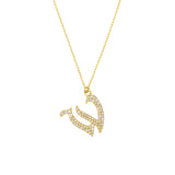 Diamond Gothic W Necklace