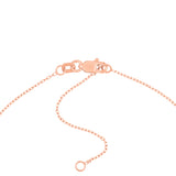Dancing Block Letters Diamond Bezel Necklace