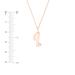 Script I with Diamond Bezel Necklace