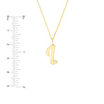 Script I with Diamond Bezel Necklace