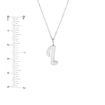 Script I with Diamond Bezel Necklace