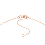 Script Q with Diamond Bezel Necklace