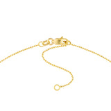 Script Q with Diamond Bezel Necklace