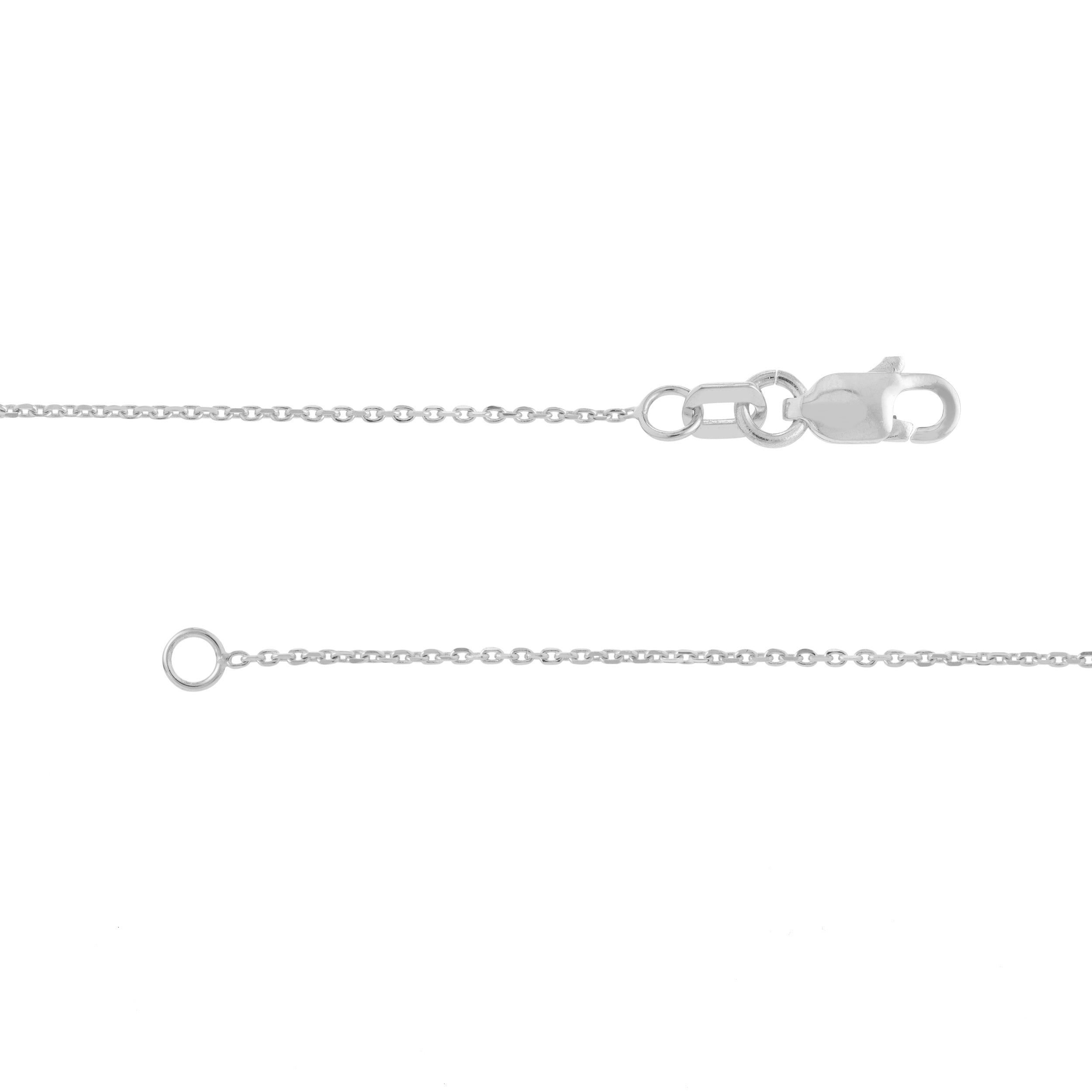 Script R with Diamond Bezel Necklace