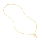 Script T with Diamond Bezel Necklace