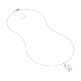 Script Y with Diamond Bezel Necklace