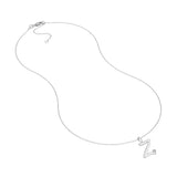 Script Z with Diamond Bezel Necklace