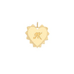 Engravable Spike Heart Pendant