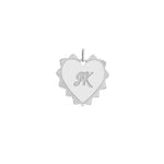 Engravable Spike Heart Pendant