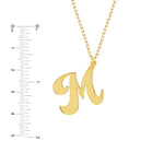Cursive Tilted Initial Necklace