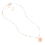 Aries Organic Disc Pendant Necklace