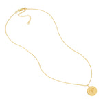 Aries Organic Disc Pendant Necklace