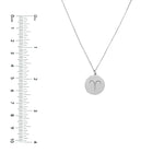 Aries Organic Disc Pendant Necklace