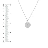 Aries Organic Disc Pendant Necklace