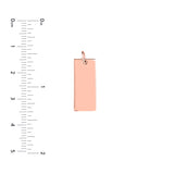 Small Rectangular Engravable Charm