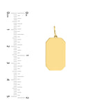 Cutoff Rectangular Engravable Charm
