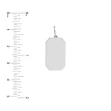 Cutoff Rectangular Engravable Charm