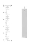 X-Long Vertical Bar Engravable Charm