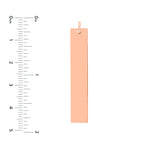 X-Long Vertical Bar Engravable Charm