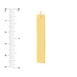 X-Long Vertical Bar Engravable Charm