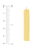X-Long Vertical Bar Engravable Charm