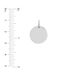 Medium Disk Engravable Charm