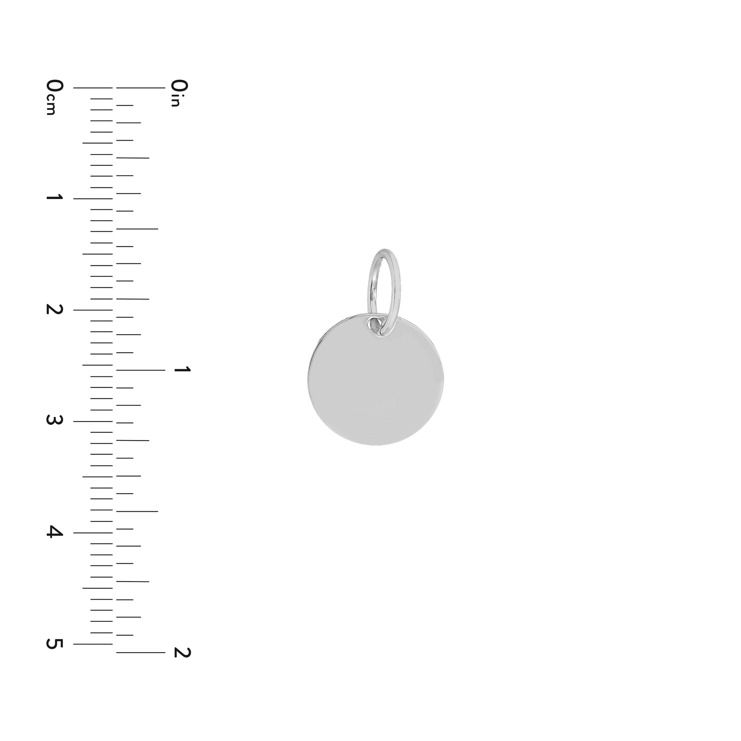 Small Disk Engravable Charm