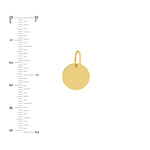 Small Disk Engravable Charm