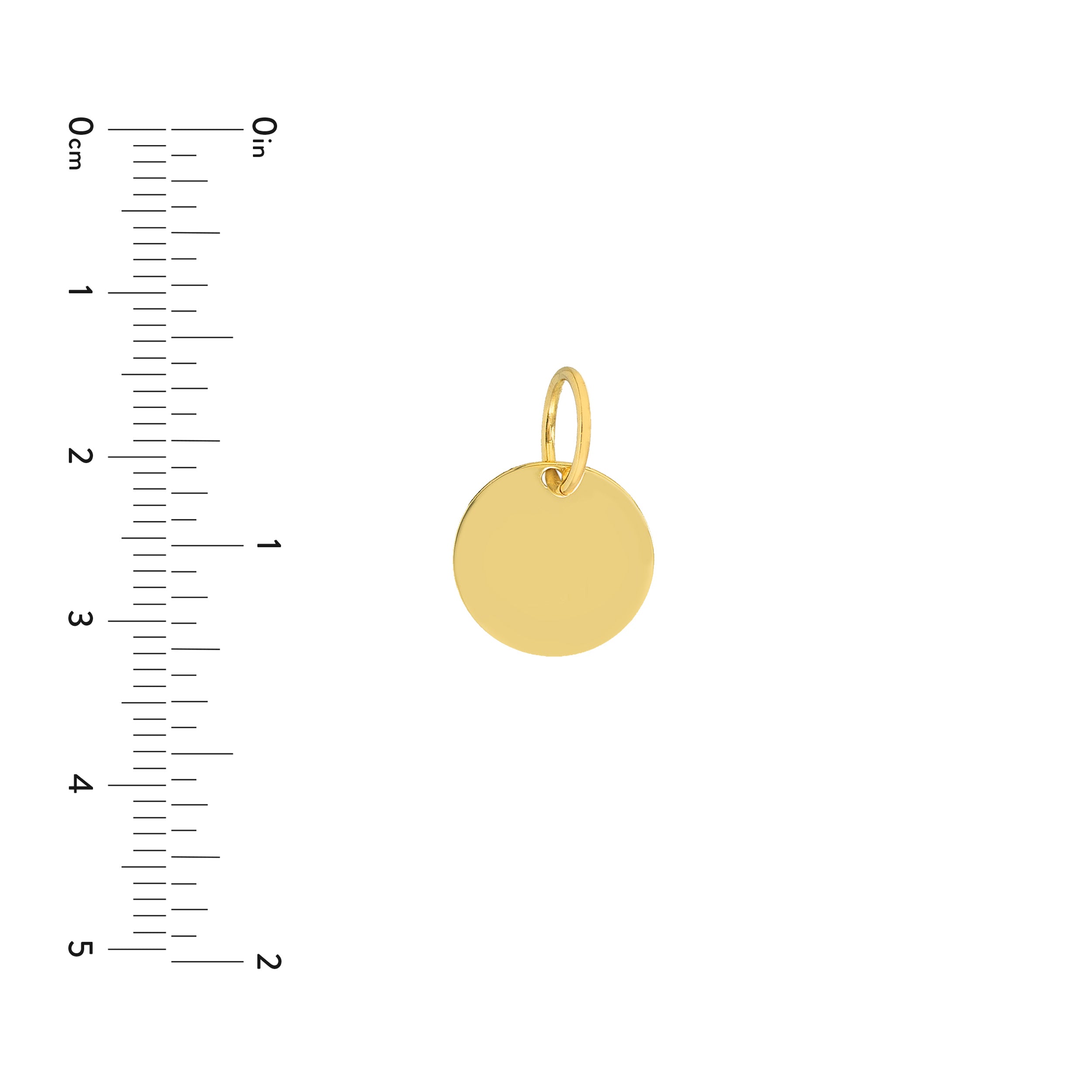 Small Disk Engravable Charm
