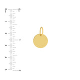 Small Disk Engravable Charm