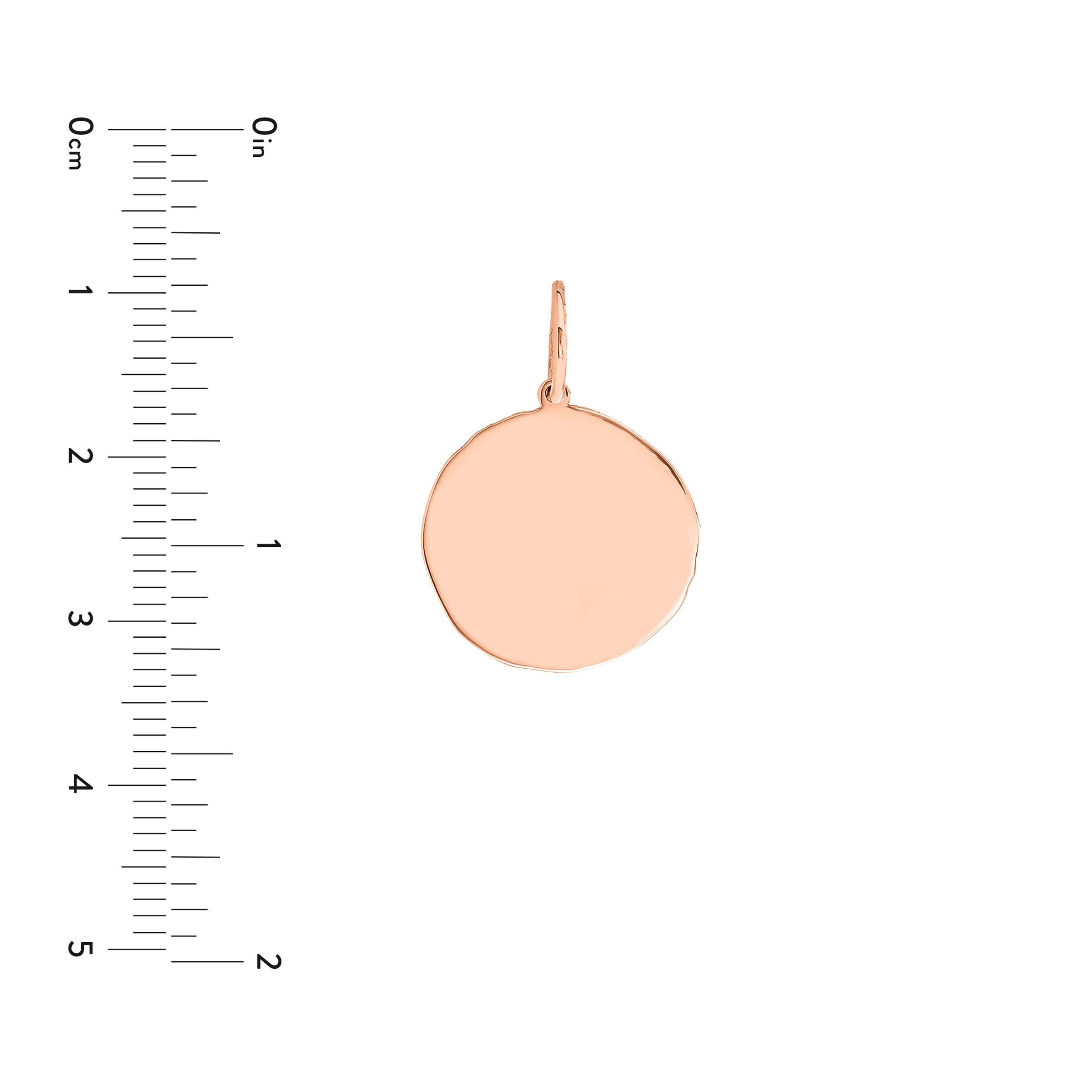 Organic Disk Engravable Charm