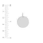 Large Disk Engravable Charm